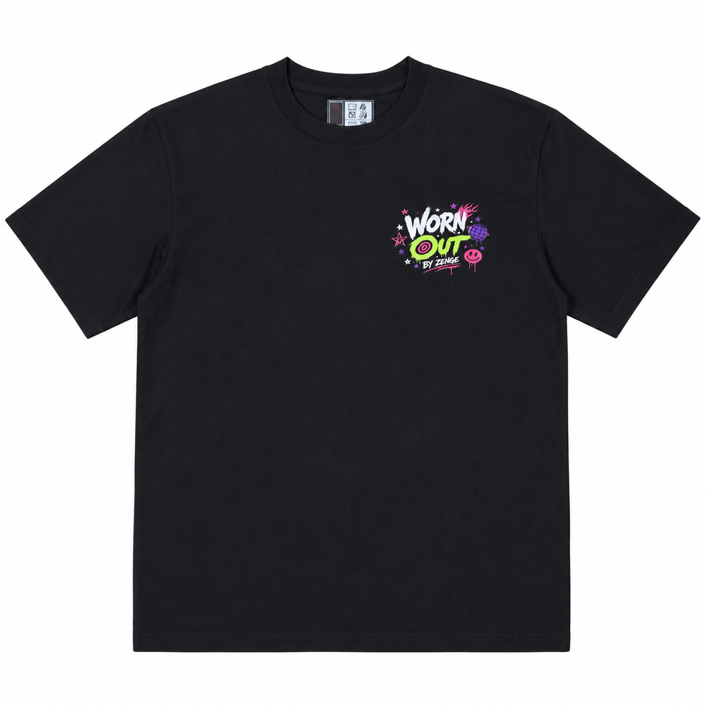 Worn Out by Zenge Graphic Tee – Front