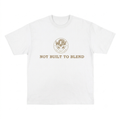 Not Built To Blend Tee – front view with WOBZ logo